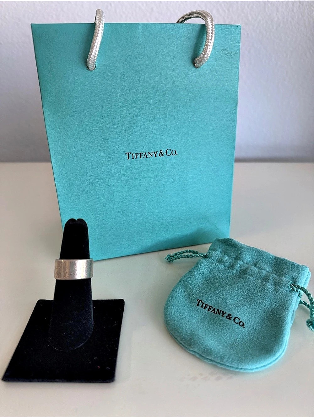 Tiffany & Co. Tiffany Notes Wide Band Ring. Silver US 7
